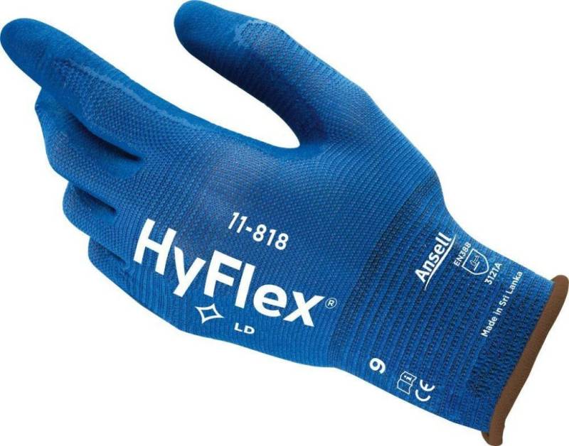 ANSELL Arbeitshandschuhe 12 Paar ANSELL Montagehandschuh HyFlex 11-818 Gr.10 Arbeitshandschuh 0 von ANSELL