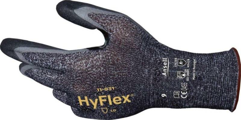 ANSELL Arbeitshandschuhe 12 Paar ANSELL Montagehandschuh Hyflex 11-931 Gr. 10 Arbeitshandschuh 0 von ANSELL