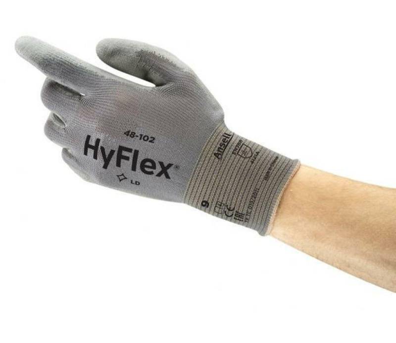 ANSELL Arbeitshandschuhe 12 Paar ANSELL Montagehandschuhe Gr. 10 HyFlex 48-102 Arbeitshandschuh von ANSELL