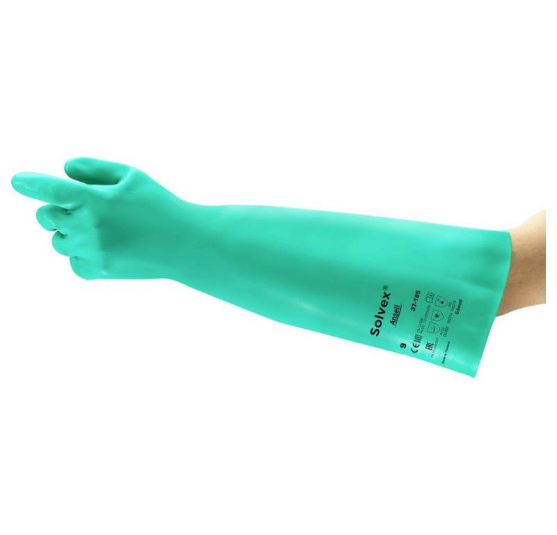 ANSELL Chemikalien-Schutzhandschuhe Ansell 37185070 AlphaTec Solvex Nitril Chemiekalienhandschuh Größe (Ha von ANSELL