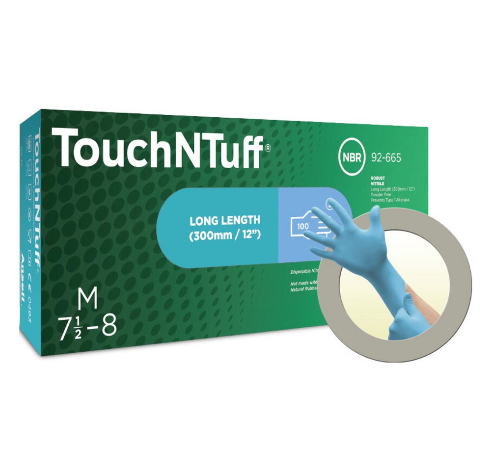 ANSELL Einweghandschuhe Ansell TouchNTuff 92665070 100 St. Nitril Einweghandschuh Größe (Hands ANSELL Einweghandschuhe Ansell TouchNTuff 92665070 100 St. Nitril Einweghandschuh Größe (Hands von ANSELL