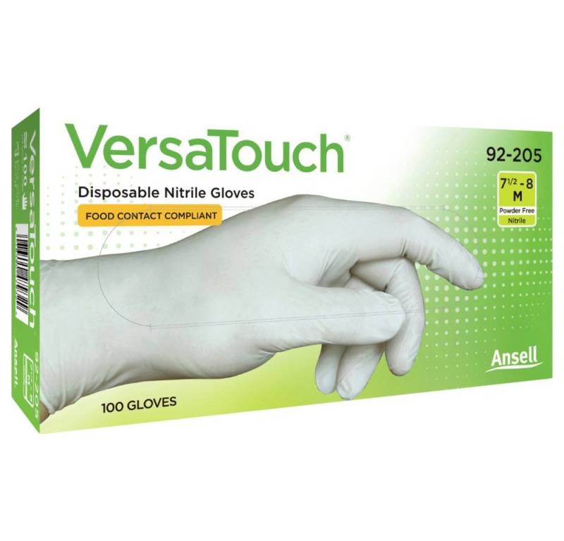 ANSELL Einweghandschuhe Ansell VersaTouch 92205070 100 St. Nitril Einweghandschuh Größe (Hands von ANSELL