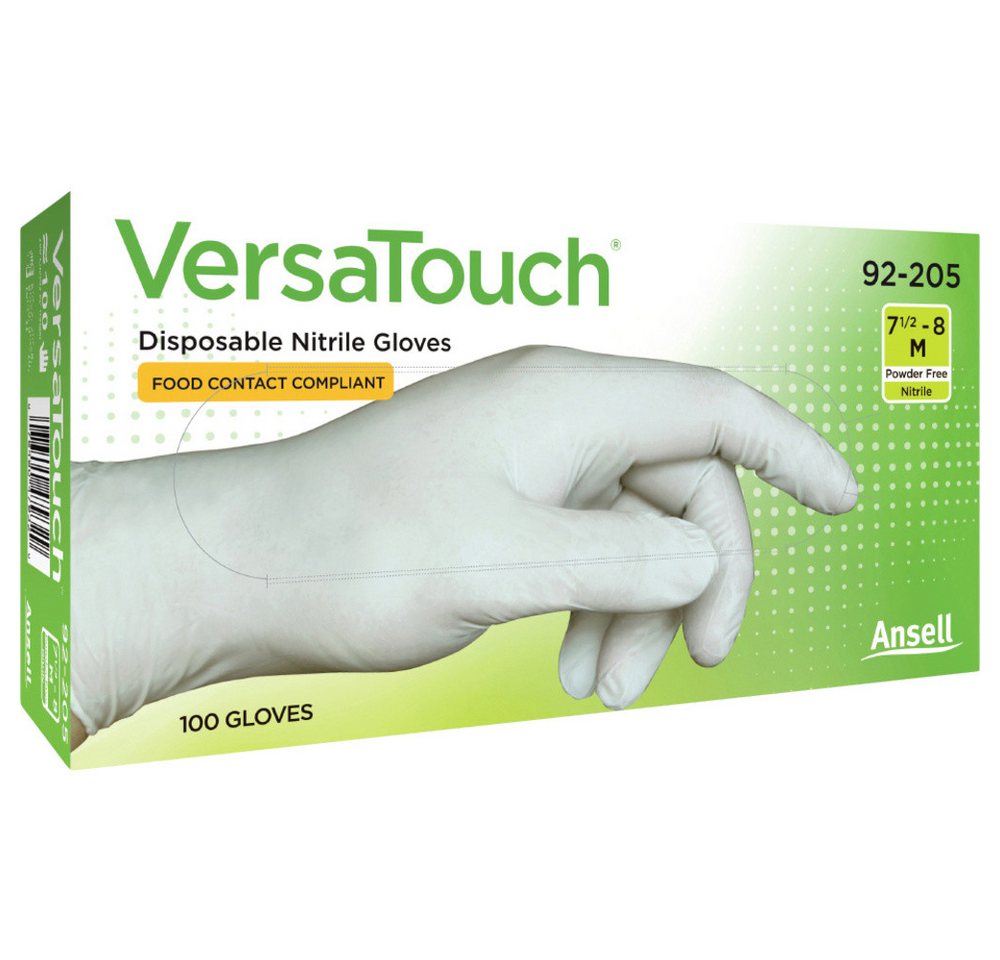 ANSELL Einweghandschuhe Ansell VersaTouch 92205090 100 St. Nitril Einweghandschuh Größe (Hands ANSELL Einweghandschuhe Ansell VersaTouch 92205090 100 St. Nitril Einweghandschuh Größe (Hands von ANSELL
