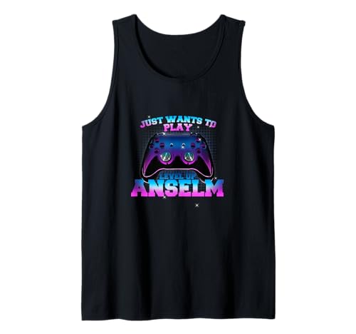 Herren ANSELM - LEVEL UP mit Controller: WILL NUR SPIELEN Tank Top Herren ANSELM - LEVEL UP mit Controller: WILL NUR SPIELEN Tank Top von ANSELM Sohn Enkel Geburtstag Geschenkideen