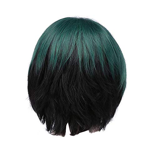 ANSO Cosplay PerüCke Anime GrüNe PerüCke Kurzes Haar Neu Über 35Cm von ANSO