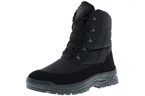 ANTARCTICA Herren Kurzschaft Winterstiefel Stiefeletten Snowboots gefüttert schwarz, Größe:41, Farbe:Schwarz von ANTARCTICA