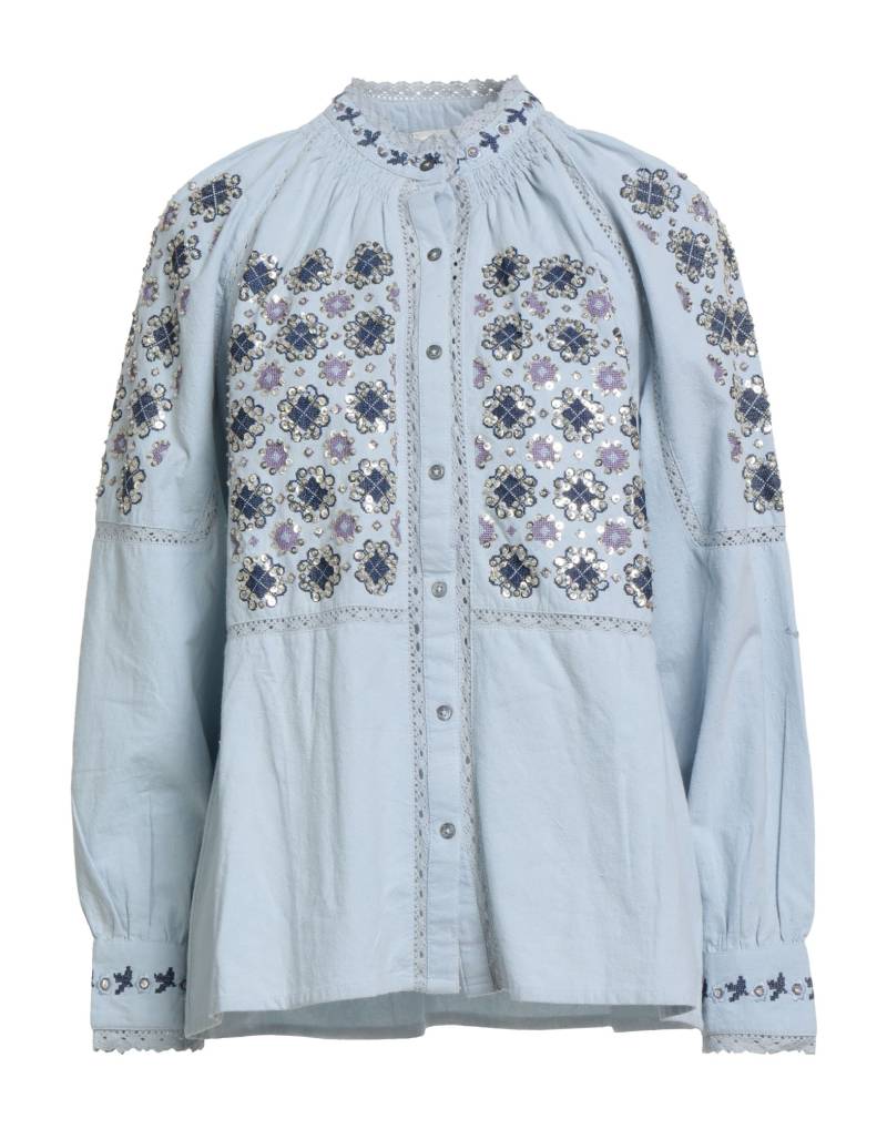 ANTIK BATIK Hemd Damen Hellblau von ANTIK BATIK