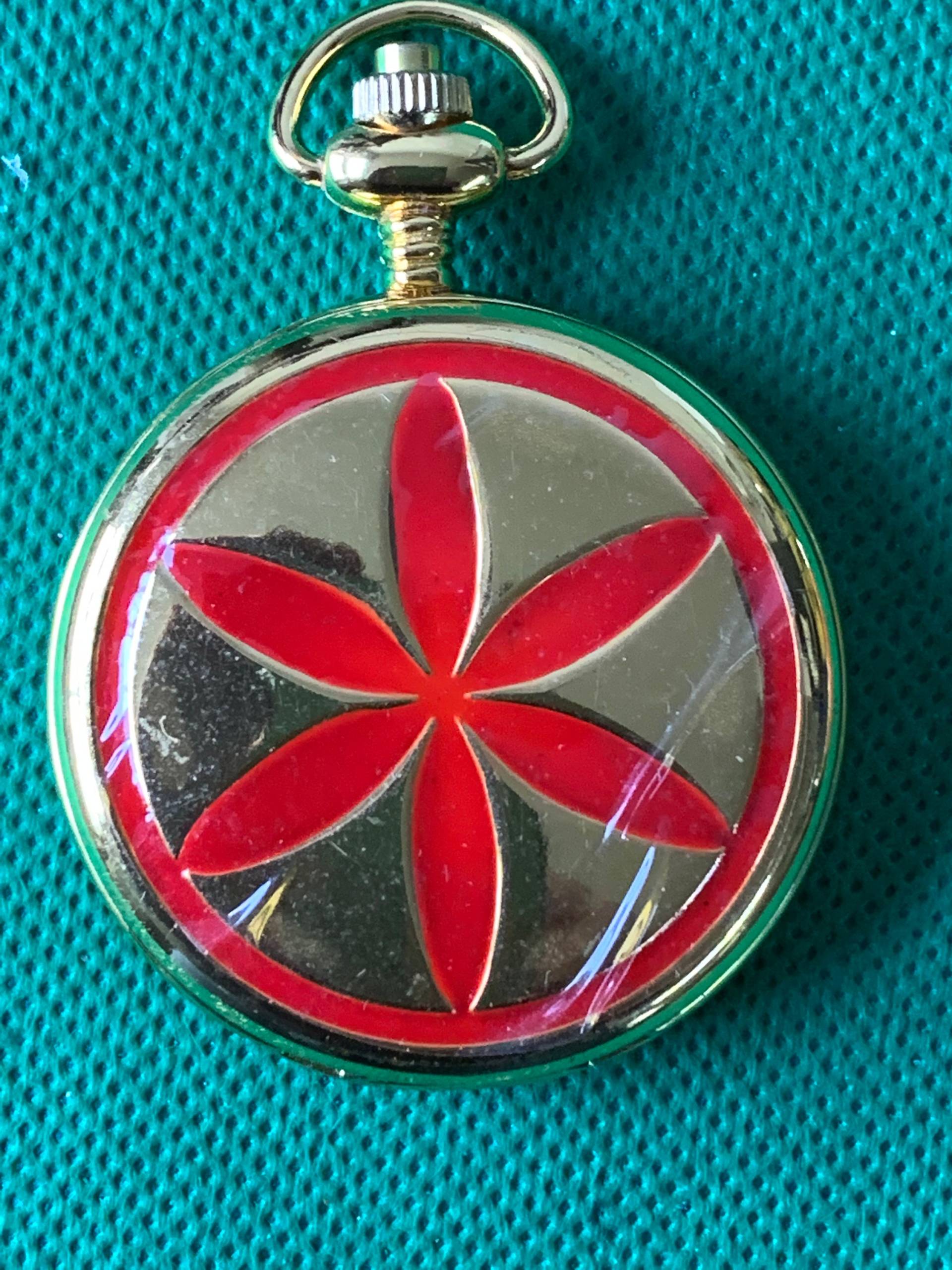 Quarz Volljäger Taschenuhr in Arbeitsreihenfolge Mit Rotem Inlay Quarz Volljäger Taschenuhr in Arbeitsreihenfolge Mit Rotem Inlay von ANTIQUESandVINTAGEuk