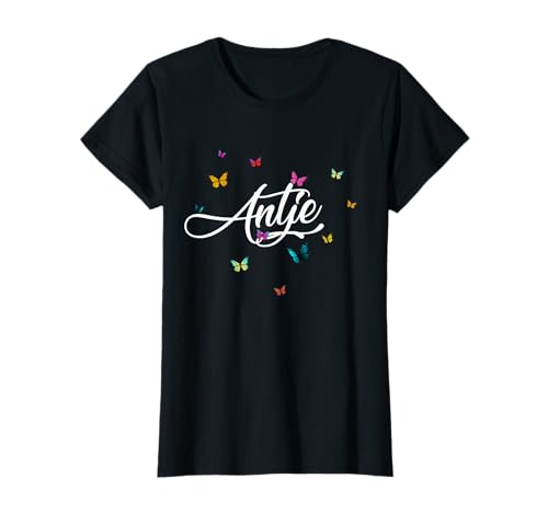 ANTJE - Schöner Mädchen Name mit bunten Schmetterlingen T-Shirt ANTJE - Schöner Mädchen Name mit bunten Schmetterlingen T-Shirt von ANTJE Tochter Enkel Geburtstag Geschenkideen
