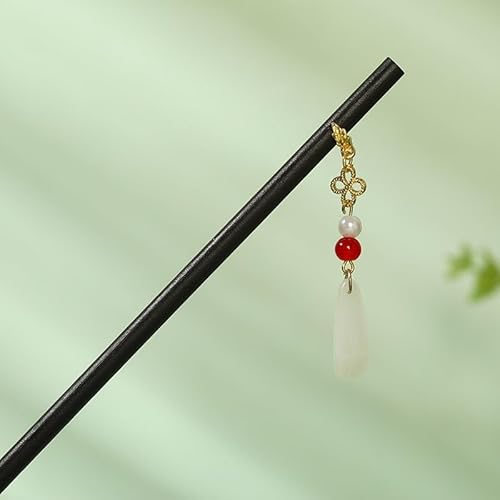 Haarstäbchen Chinesische Holz Haarnadeln Vintage Quaste Charms Haar Sticks for Frauen Disk Hairstick Haar Essstäbchen Kopfschmuck Mode Zubehör (Color : 11) von ANTLAS