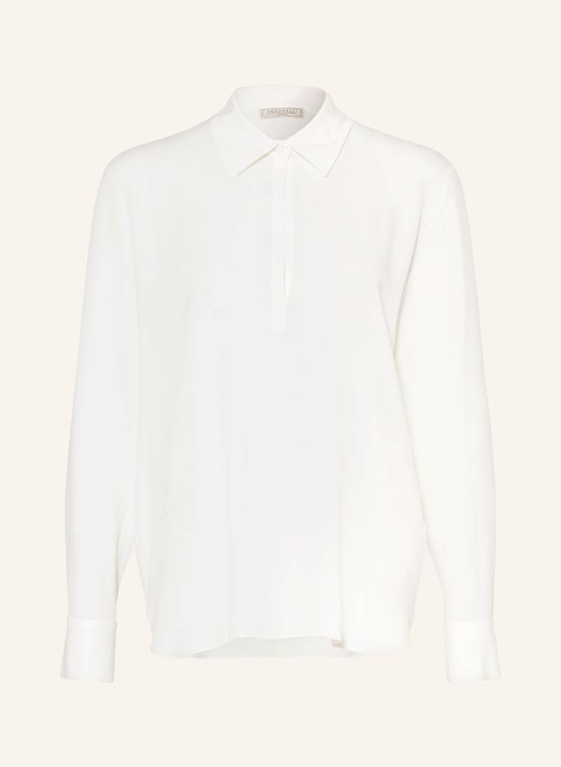 Antonelli Firenze Blusenshirt Amaretto Mit Seide weiss von ANTONELLI firenze