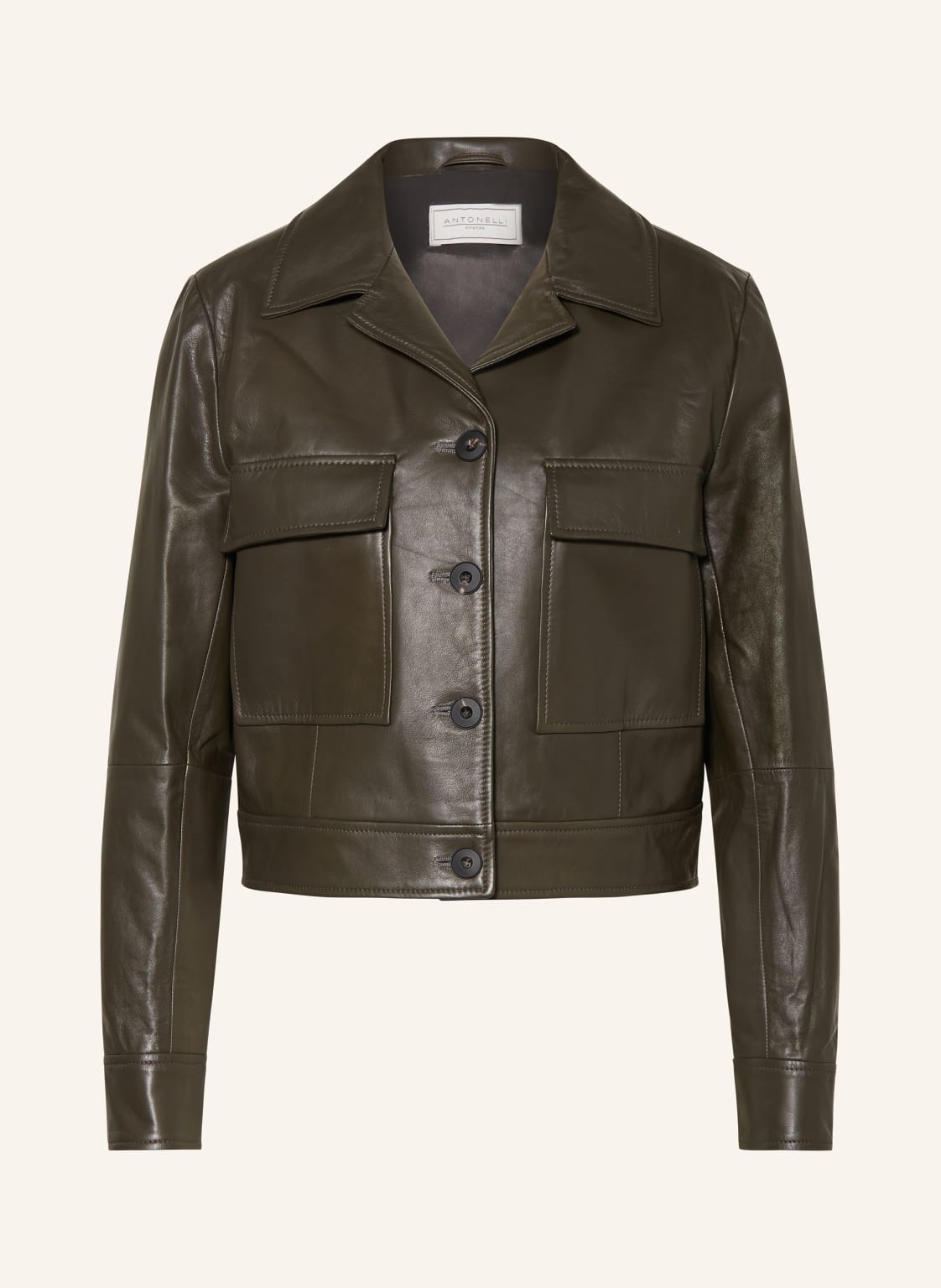 Antonelli Firenze Lederjacke Gelato gruen von ANTONELLI firenze