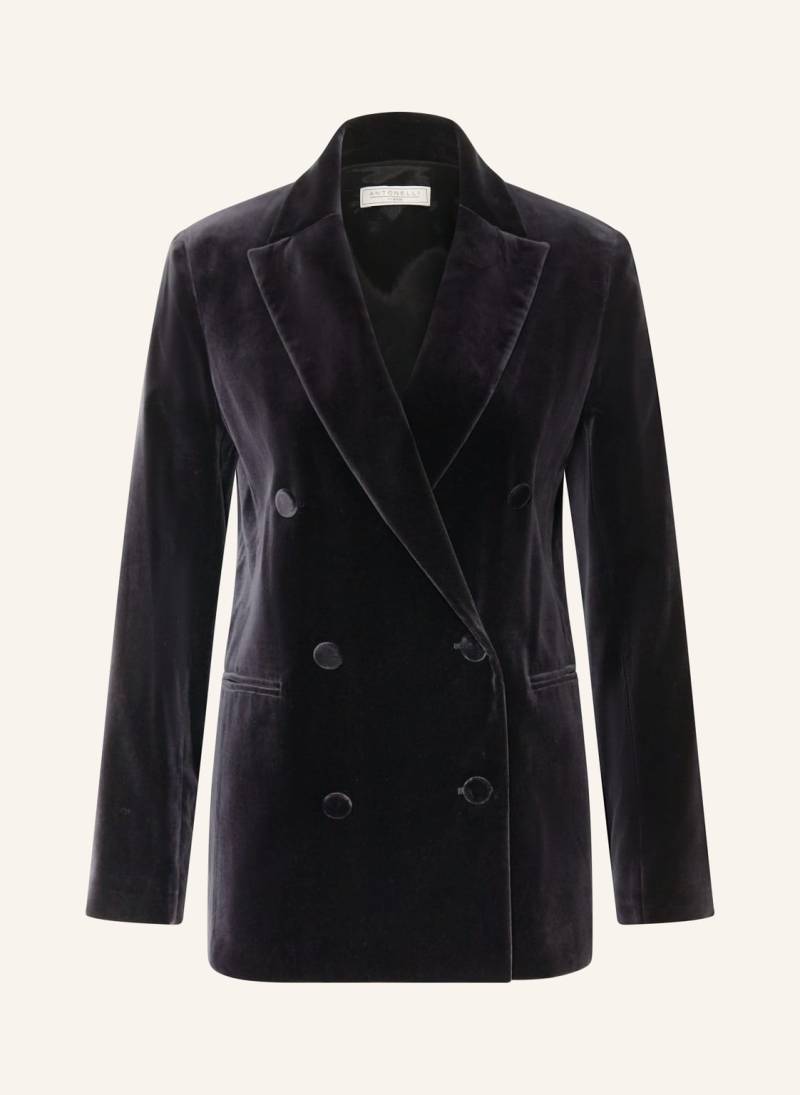 Antonelli Firenze Samtblazer Galbusera schwarz von ANTONELLI firenze