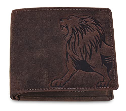 ANTONIO VALERIA Leo Vintage Brown Minimalist Leather Wallet for Men von ANTONIO VALERIA