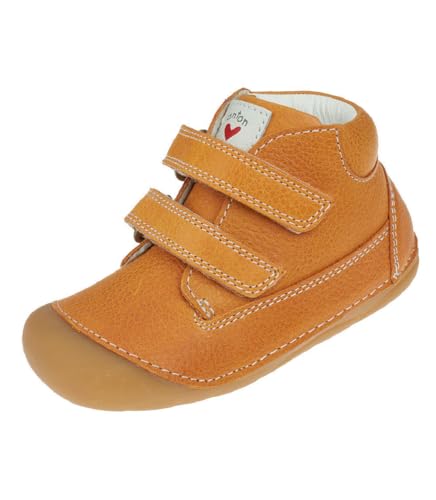 ANTONLIEBEVOLL Baby Lauflernschuhe, Leder Krabbelschuhe Gr. 19-25 EU, rutschfest Yellow Gr. 19 von ANTONLIEBEVOLL