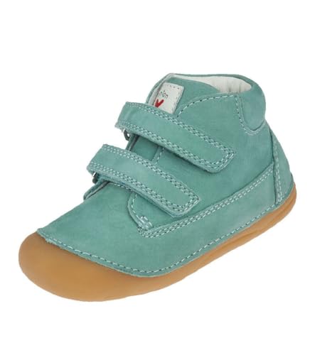 ANTONLIEBEVOLL Baby Lauflernschuhe, Leder Krabbelschuhe Gr. 19-25 EU, rutschfest Blue-surf Gr. 22 von ANTONLIEBEVOLL