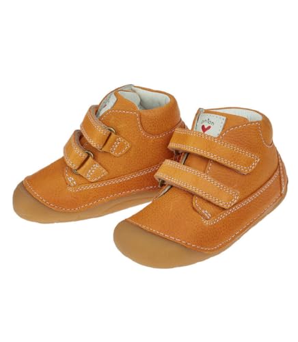 ANTONLIEBEVOLL Baby Lauflernschuhe, Leder Krabbelschuhe Gr. 19-25 EU, rutschfest Yellow Gr. 21 von ANTONLIEBEVOLL