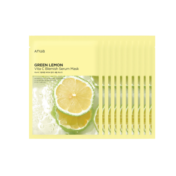 ANUA - Green Lemon Vita C Belmish Serum Mask - 10stücke von ANUA