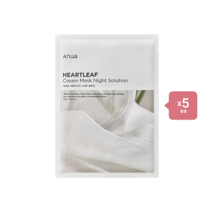 ANUA Heartleaf Cream Mask Night Solution - 1pc (5ea) Set von ANUA