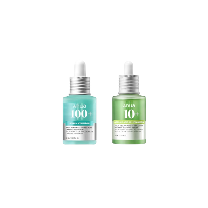 ANUA - PDRN Hyaluronic Acid Capsule 100 Serum + Azelaic Acid 10 Hyaluron Redness Soothing Serum Set von ANUA