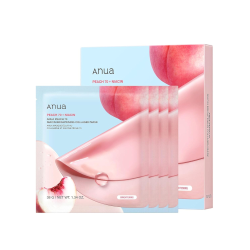 ANUA - Peach 70 Niacin Brightening Collagen Mask - 4stücke von ANUA