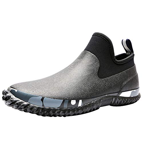 ANUFER Unisex Erwachsene' Cool Tarnen Wasserdicht Low-Top Regen Schuhe Schwarz SN01842 45 EU von ANUFER