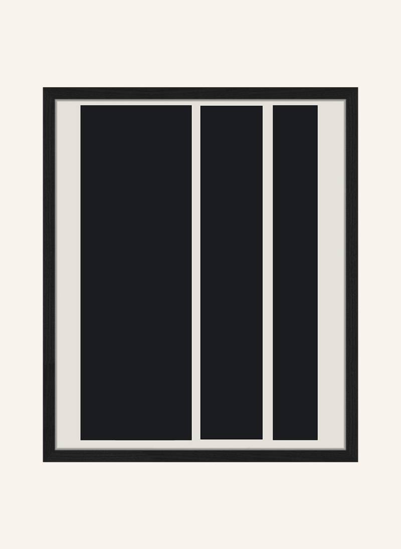 Any Image Wandbild Feine Linien Mit Rahmen schwarz von ANY IMAGE