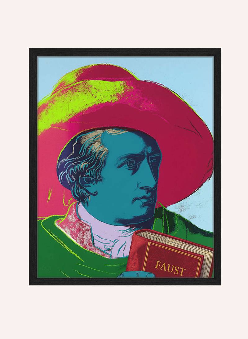 Any Image Wandbild Goethe In Farbe Mit Rahmen schwarz Any Image Wandbild Goethe In Farbe Mit Rahmen schwarz von ANY IMAGE