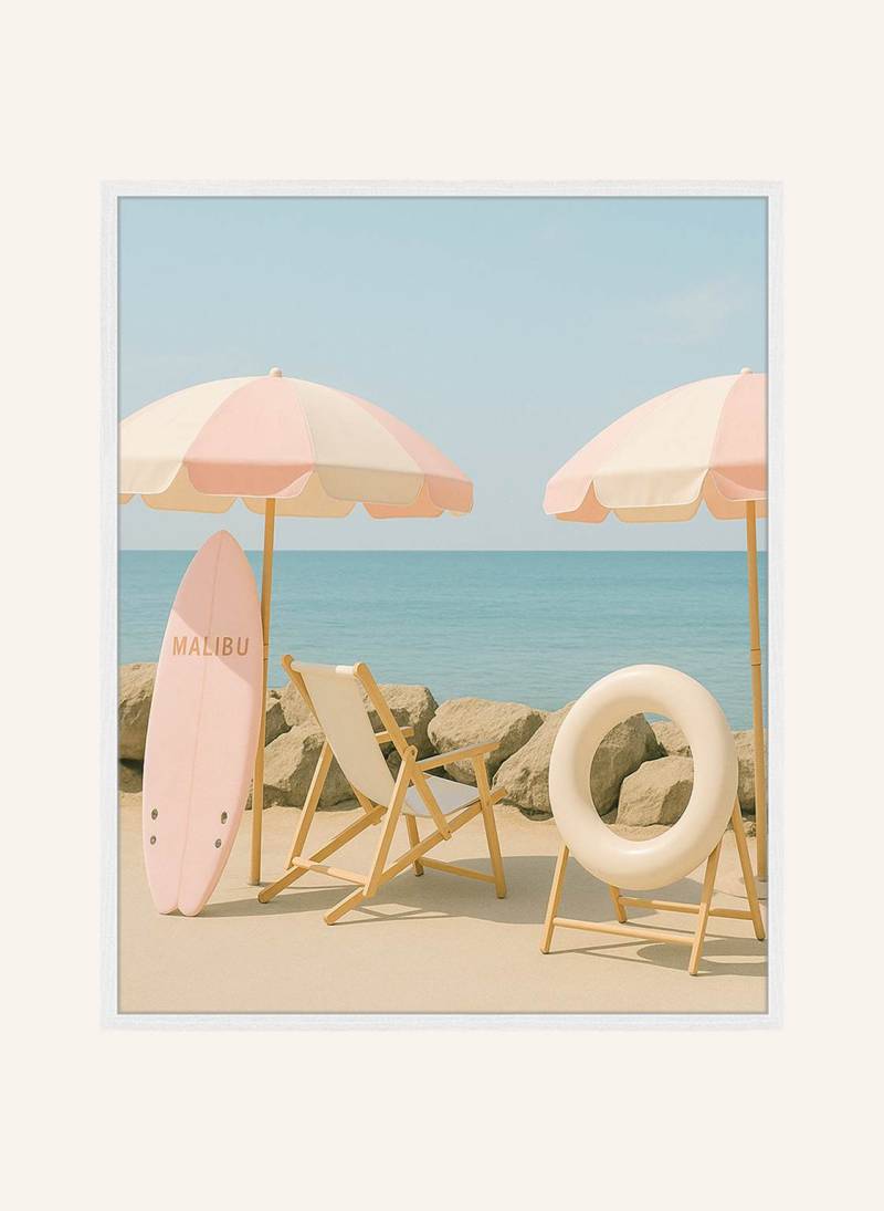 Any Image Wandbild Pastellparadies Mit Rahmen weiss von ANY IMAGE