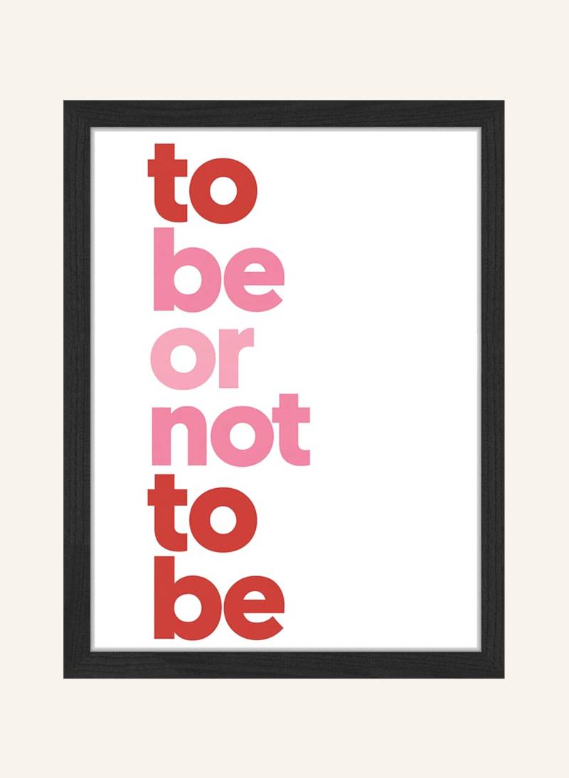 Any Image Wandbild To Be Or Not To Be Mit Rahmen schwarz Any Image Wandbild To Be Or Not To Be Mit Rahmen schwarz von ANY IMAGE