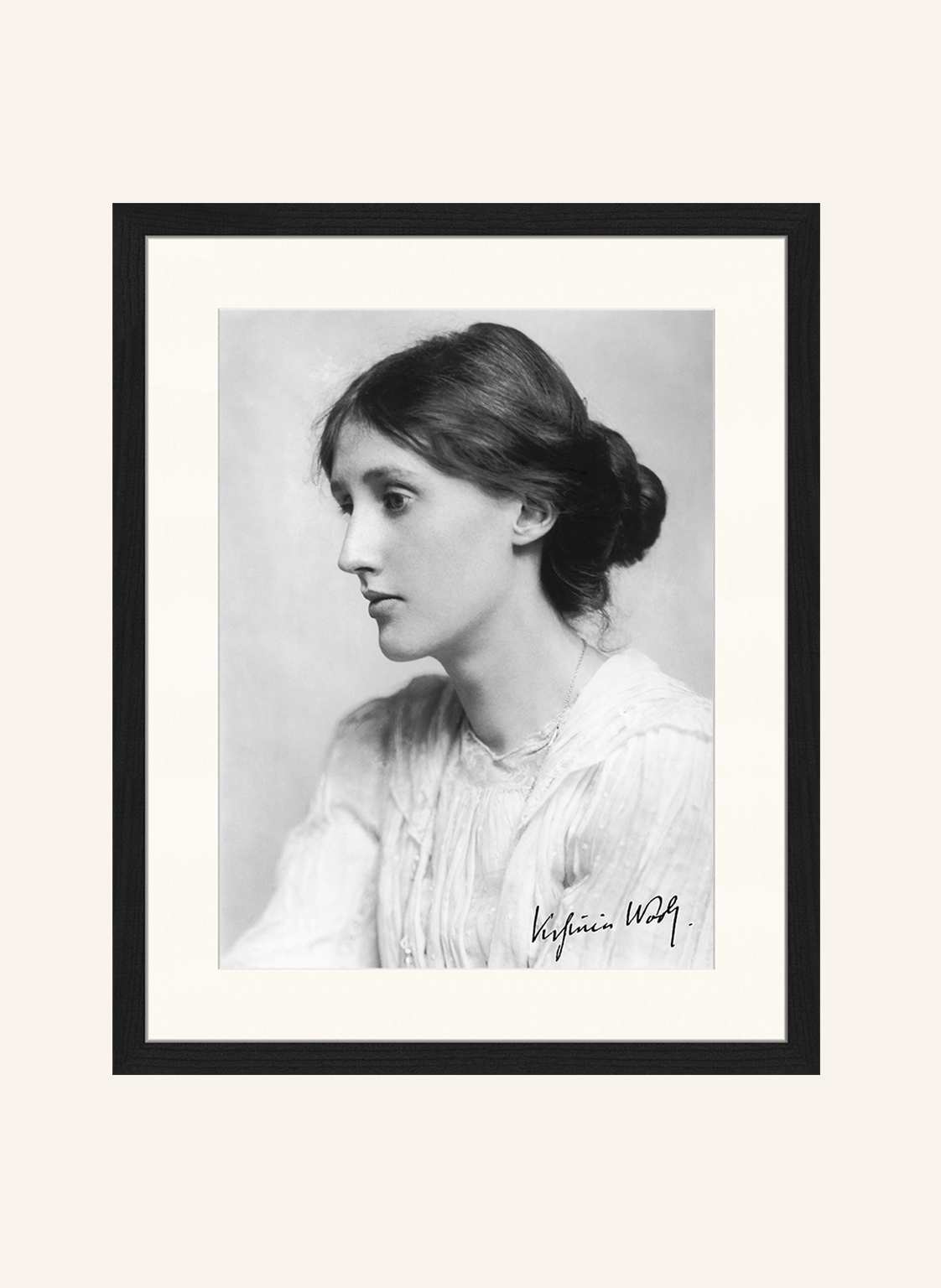 Any Image Wandbild Virginia Woolf Mit Rahmen schwarz Any Image Wandbild Virginia Woolf Mit Rahmen schwarz von ANY IMAGE