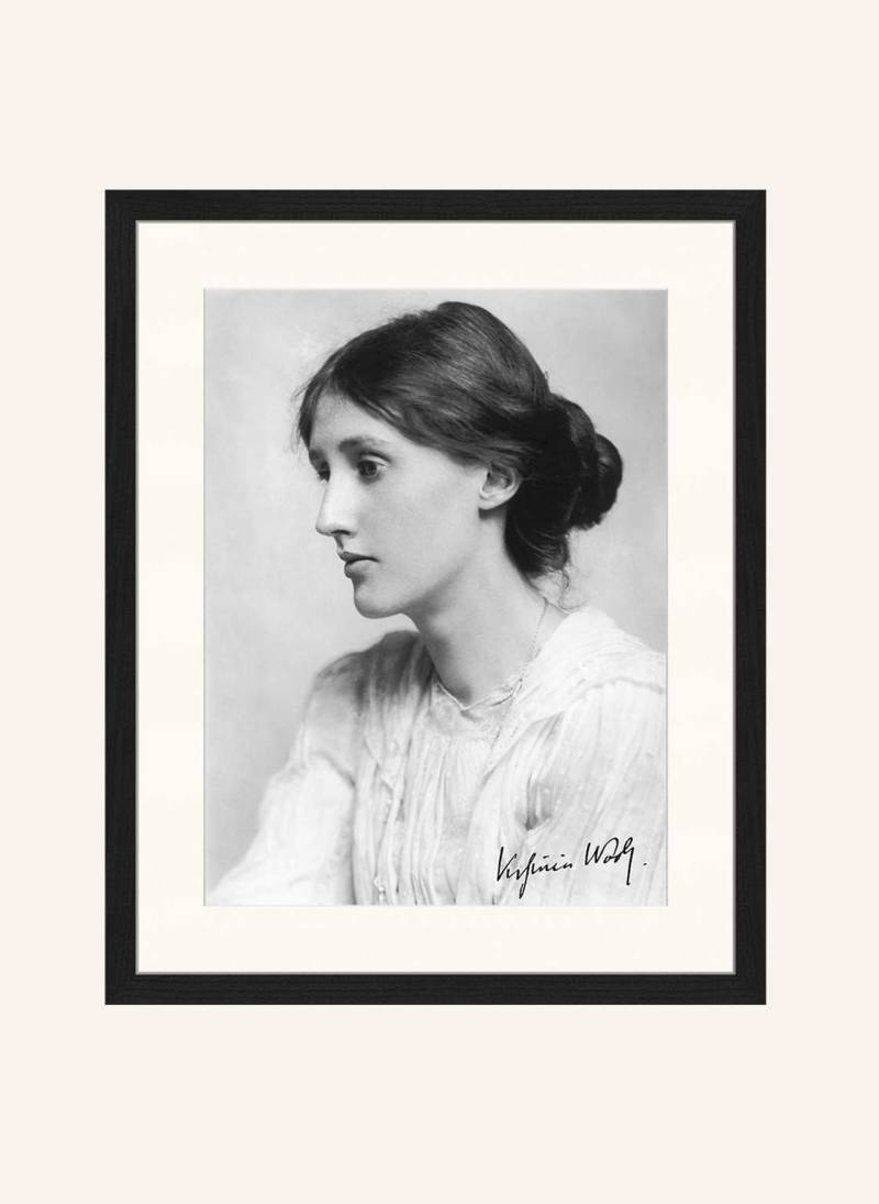 Any Image Wandbild Virginia Woolf Mit Rahmen schwarz Any Image Wandbild Virginia Woolf Mit Rahmen schwarz von ANY IMAGE