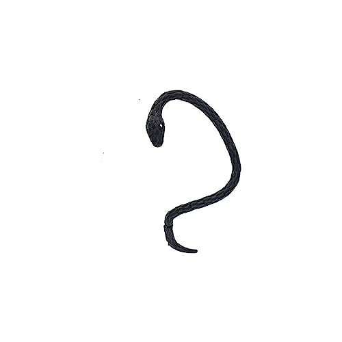 ANYILVTULI Schlangenohrmanschette, Punk, geschnitzt, Y2K (eine Seite) (schwarz links) von ANYILVTULI