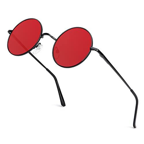 ANYLUV Sonnenbrille Herren Polarisiert, Runde Sonnenbrille Herren Damen Klassische mit UV-Schutz 47mm von ANYLUV