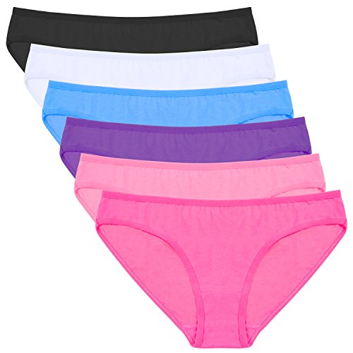ANZERMIX Damen 6er Pack Baumwolle Unterwäsche Assorted Panties (Size L) von ANZERMIX