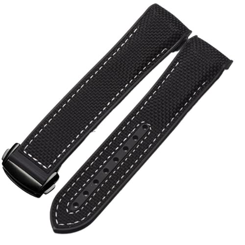 ANZOAT 20 mm / 22 mm Gummi-Silikon-Uhrenarmband für Omega-Armbänder Seamaster 300 m GMT Chrono 600 m Planet Ocean 215 Armbänder, 20 mm, Achat von ANZOAT