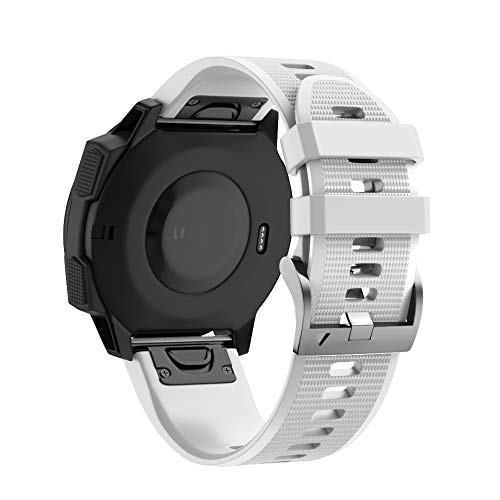 ANZOAT 26, 22, 20 mm, offizielles Silikon-Armband für Garmin Fenix 7 7X 6 6X Pro 5 5xPlus 3HR 935 Smartwatch, wasserdicht, Easyfit, For Fenix 5 Plus 6 Pro, Achat von ANZOAT