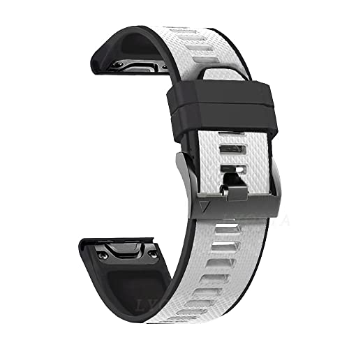 ANZOAT 26/22 mm Uhrenarmband für Garmin Fenix 6 6S 6X Pro 5 5X Plus 3HR 935 Silikonband Schnellverschluss Uhr Easyfit Handgelenkbänder, Other 22mm width, Achat von ANZOAT