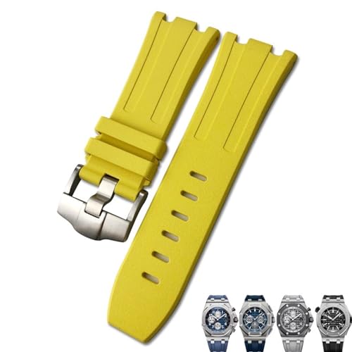 ANZOAT Ersatz-Uhrenarmband aus natürlichem Kunstharz, Fluorkautschuk, 28 mm, für Audemars Royal Oak Piguet Offshore, für AP Uhrenarmband, 30 mm, Achat von ANZOAT