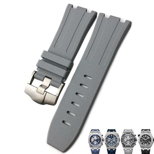 ANZOAT Ersatz-Uhrenarmband aus natürlichem Kunstharz, Fluorkautschuk, 28 mm, für Audemars Royal Oak Piguet Offshore, für AP Uhrenarmband, 30 mm, Achat von ANZOAT