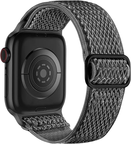 ANZOAT Für Uhrenarmbänder 44mm 45mm 42mm 49mm 41mm 40mm 38mm für Damen und Herren, dehnbare Solo-Loop-Sportbänder aus weichem Nylon für IWatch SE-Serie 10 9 8 7 6 5 4 3 2 1(Deep Gray,38/40/41mm) ANZOAT Für Uhrenarmbänder 44mm 45mm 42mm 49mm 41mm 40mm 38mm für Damen und Herren, dehnbare Solo-Loop-Sportbänder aus weichem Nylon für IWatch SE-Serie 10 9 8 7 6 5 4 3 2 1(Deep Gray,38/40/41mm) von ANZOAT