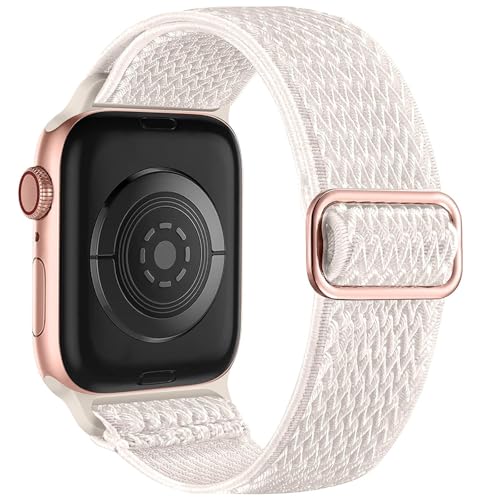 ANZOAT Für Uhrenarmbänder 44mm 45mm 42mm 49mm 41mm 40mm 38mm für Damen und Herren, dehnbare Solo-Loop-Sportbänder aus weichem Nylon für IWatch SE-Serie 10 9 8 7 6 5 4 3 2 1(Starlight,42/44/45/49mm) ANZOAT Für Uhrenarmbänder 44mm 45mm 42mm 49mm 41mm 40mm 38mm für Damen und Herren, dehnbare Solo-Loop-Sportbänder aus weichem Nylon für IWatch SE-Serie 10 9 8 7 6 5 4 3 2 1(Starlight,42/44/45/49mm) von ANZOAT