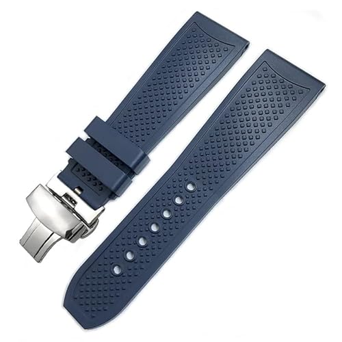 ANZOAT Gummi-Silikon-Uhrenarmband für Cartier Calibre London Tank Santos 23 mm, 24 mm, 22 mm, 21 mm, 20 mm, weich, wasserdicht, 22 mm, Achat von ANZOAT