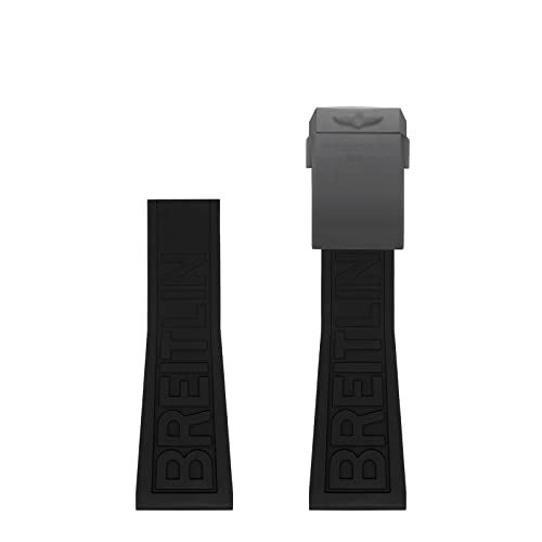 ANZOAT Gummi-Uhrenarmband für Breitling-Uhrenarmbänder 22 mm 24 mm für Avengers Navigtimer World, wasserdicht, weiches Uhrenarmband mit Schnalle (Farbe: 315S, Größe: 24 mm) von ANZOAT