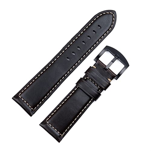 ANZOAT Italienisches Vintage-Uhrenarmband, gewachstes Leder, 18 mm, 20 mm, 22 mm, 24 mm, Handgelenkzubehör, 18 mm, Achat von ANZOAT