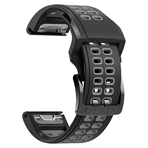 ANZOAT Silikon-Armband für Garmin Fenix 7 7X & Fenix 6X 6 & Fenix 5X 5 Quickfit Uhrenarmband Fenix Fenix 6X Pro, 22 mm / 26 mm, For Fenix 7X, Achat von ANZOAT