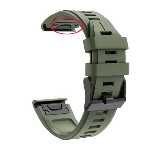 ANZOAT Silikon-Schnellverschluss-Uhrenarmband für Garmin Fenix 7S 7 7X 6X 6 6S Pro 5X 5 5S Plus 3HR 935 Smartwatch Armband 26, 22, 20 mm, 26mm For Fenix 5X 5XPlus, Achat von ANZOAT