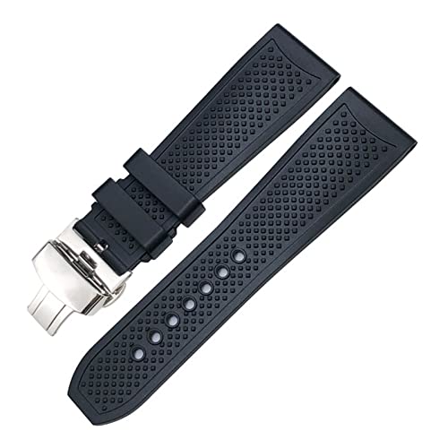 ANZOAT Silikonarmband, 20 mm, 21 mm, 22 mm, 23 mm, 24 mm, passend für Cartier London Tank Santos Sport, weich, wasserdicht, Uhrenarmband-Serie, 20 mm, Achat von ANZOAT