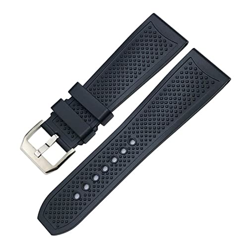 ANZOAT Silikonarmband, 20 mm, 21 mm, 22 mm, 23 mm, 24 mm, passend für Cartier London Tank Santos Sport, weich, wasserdicht, Uhrenarmband-Serie, 24 mm, Achat von ANZOAT