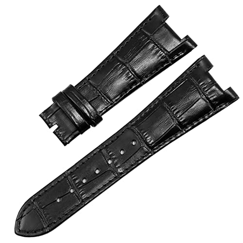 ANZOAT Uhrenarmband aus echtem Leder für Patek Philippe 5711 5712G Nautilus Uhren Herren und Damen, spezielle Kerbe, 25 mm x 12 mm Uhrenarmband, 25-12mm, Achat von ANZOAT